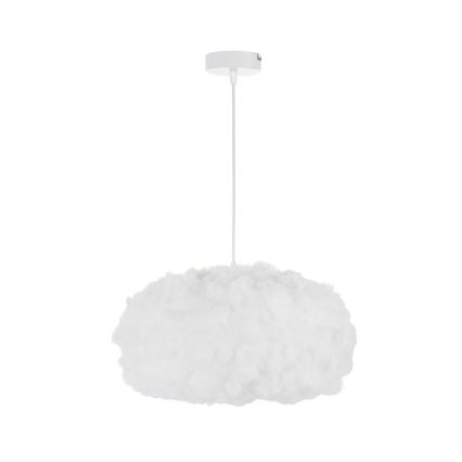 Brilagi - Pendel med ledning SOLEAIR 1xE27/60W/230V Ø 45 cm hvid