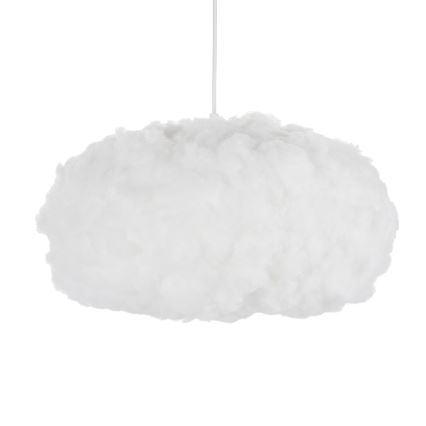 Brilagi - Pendel med ledning SOLEAIR 1xE27/60W/230V Ø 45 cm hvid