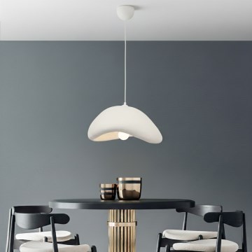 Brilagi - Pendel med ledning WABI SABI 1xE27/40W/230V Ø 42 cm hvid