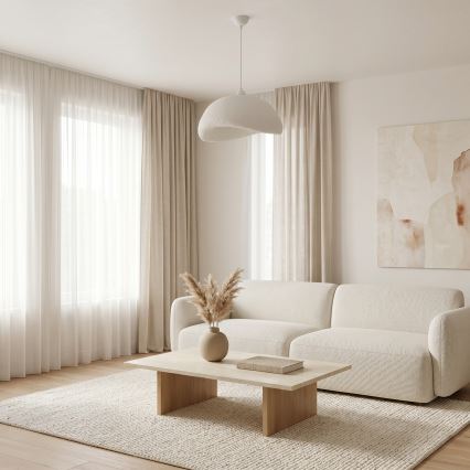 Brilagi - Pendel med ledning WABI SABI 1xE27/40W/230V Ø 42 cm hvid