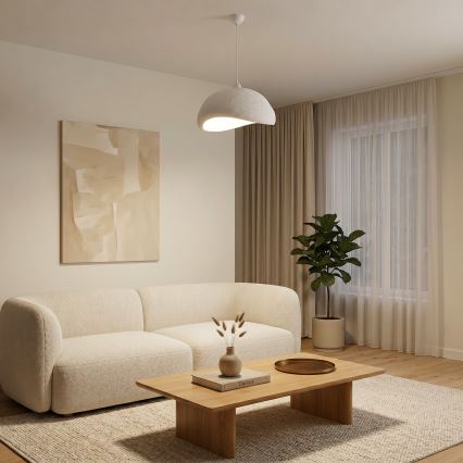 Brilagi - Pendel med ledning WABI SABI 1xE27/40W/230V Ø 42 cm hvid