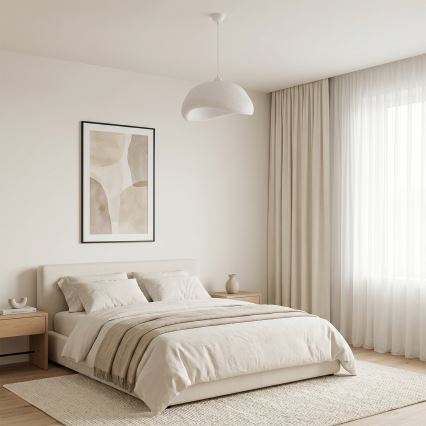 Brilagi - Pendel med ledning WABI SABI 1xE27/40W/230V Ø 42 cm hvid