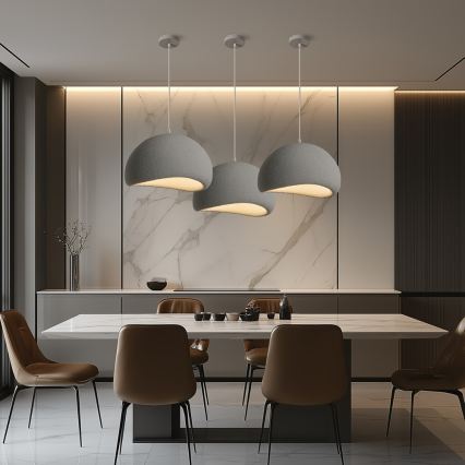 BRILAGI - Pendel med ledning WABI SABI 1xE27/60W/230V Ø 40 cm grå