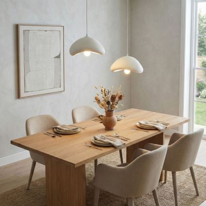 Brilagi - Pendel med ledning WABI SABI 2xE27/40W/230V Ø 74 cm hvid