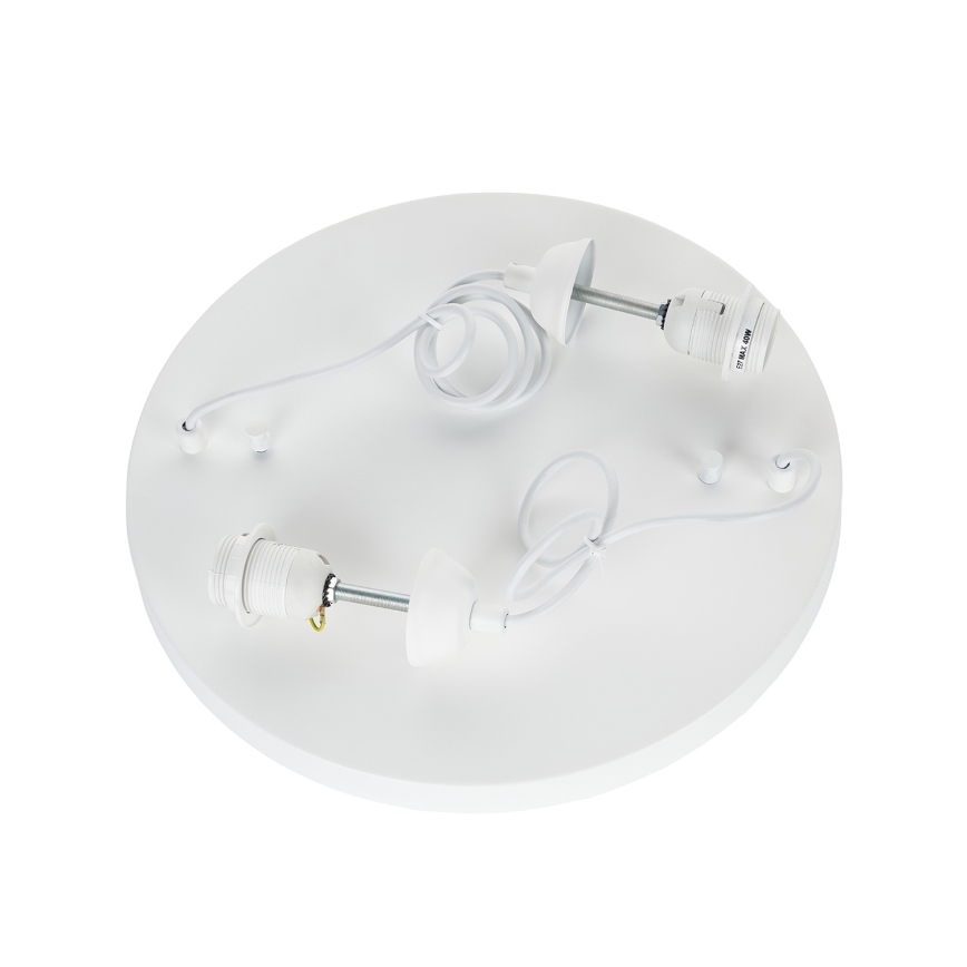 Brilagi - Pendel med ledning WABI SABI 2xE27/40W/230V Ø 74 cm hvid