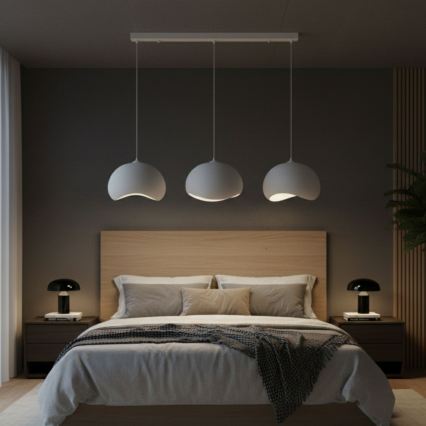 Brilagi - Pendel med ledning WABI SABI 3xE27/40W/230V hvid