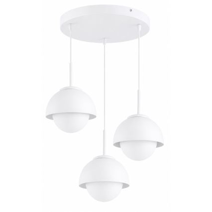BRILAGI - Pendel med wire COSMO 3xE27/60W/230V hvid