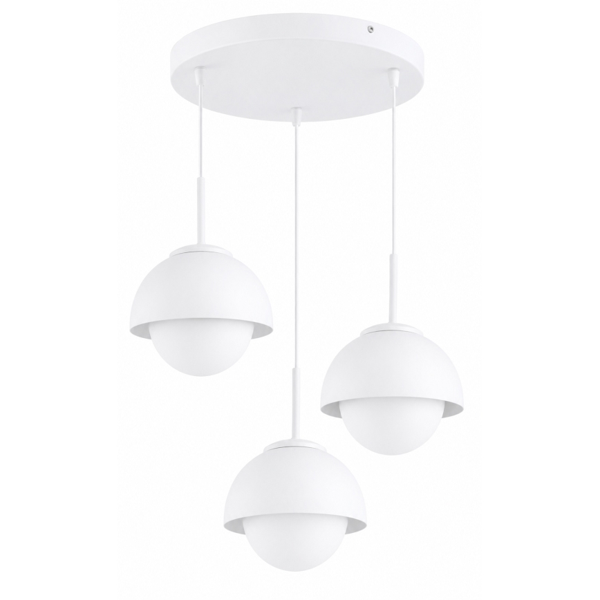 BRILAGI - Pendel med wire COSMO 3xE27/60W/230V hvid