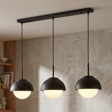 BRILAGI - Pendel med wire COSMO 3xE27/60W/230V sort