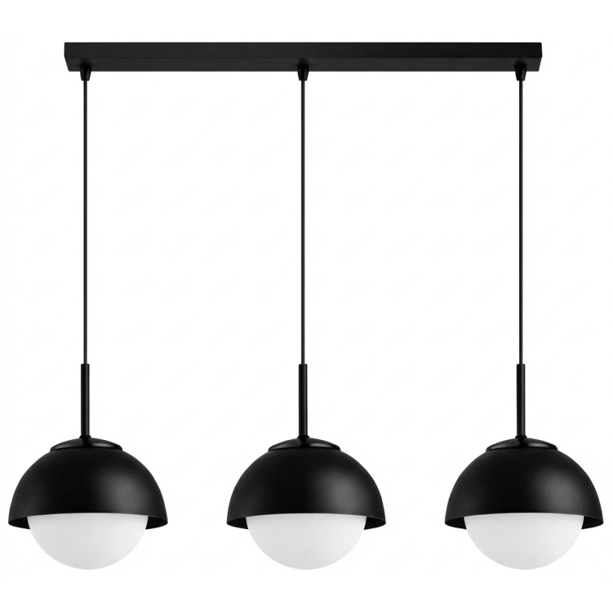 BRILAGI - Pendel med wire COSMO 3xE27/60W/230V sort