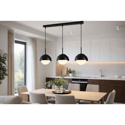 BRILAGI - Pendel med wire COSMO 3xE27/60W/230V sort