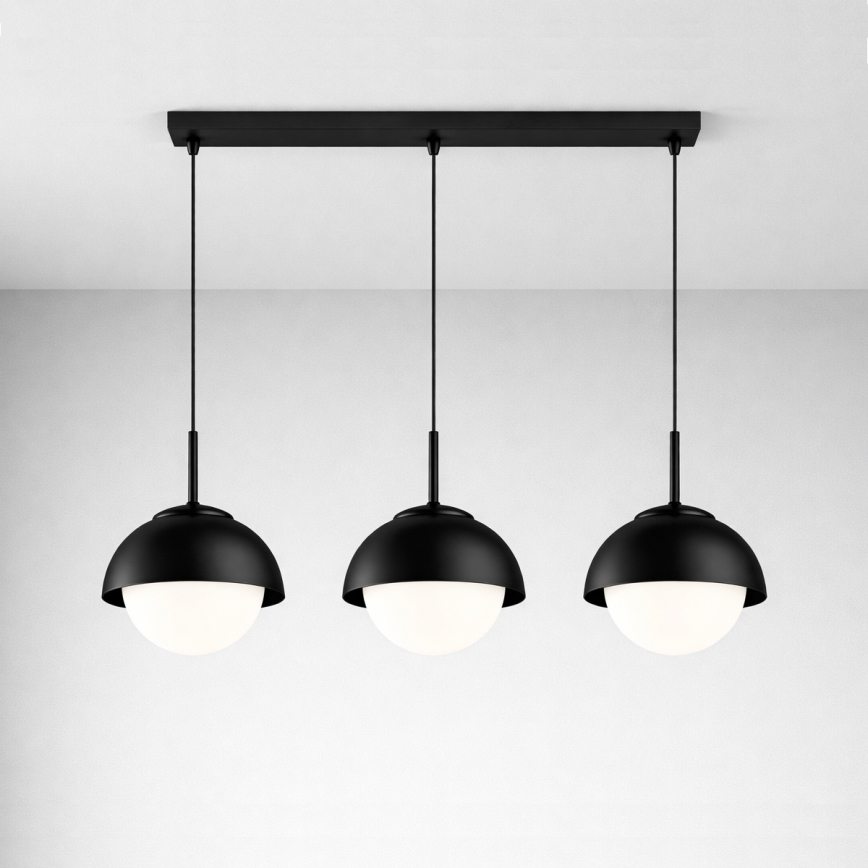 BRILAGI - Pendel med wire COSMO 3xE27/60W/230V sort