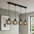 BRILAGI - Pendel med wire DIOR 4xE27/60W/230V sort/røggrå