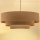 Brilagi - Pendel med wire LUNETA, 3 x E27-sokkel, maks. 60 W, 230 V, Ø 80 cm, beige/guld