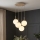 Brilagi - Pendel med wire MILO ECRU 4xE27/60W/230V beige/guld
