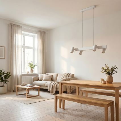 BRILAGI - Pendel med wire SELE 4xGU10/30W/230V hvid