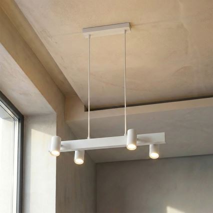 BRILAGI - Pendel med wire SELE 4xGU10/30W/230V hvid