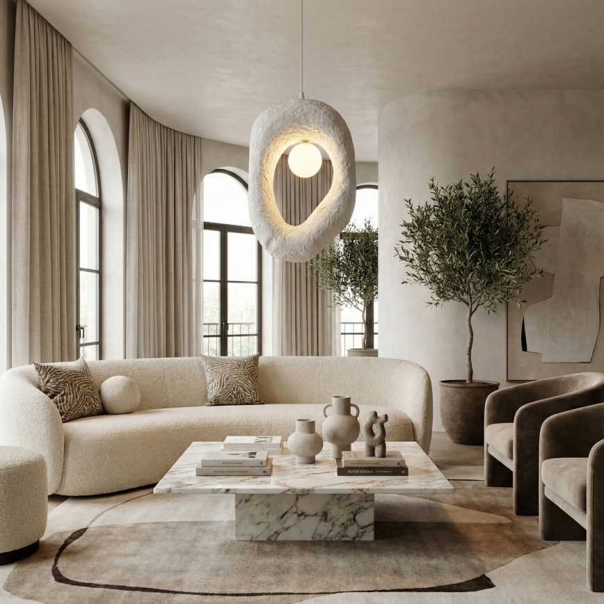 Brilagi - Pendel med wire WABI SABI 1xG9/8W/230V hvid