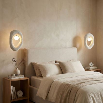 Brilagi - Pendel med wire WABI SABI 1xG9/8W/230V hvid