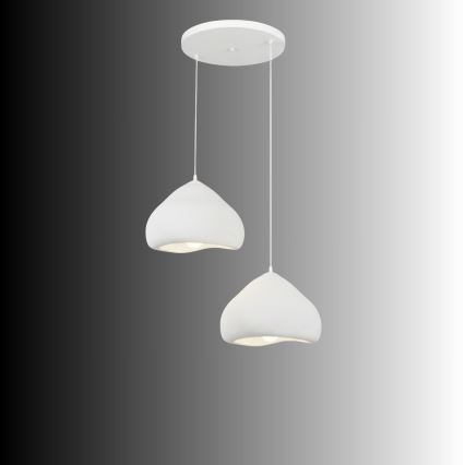 Brilagi - Pendel med wire WABI SABI 2xE27/40W/230V Ø 45 cm hvid