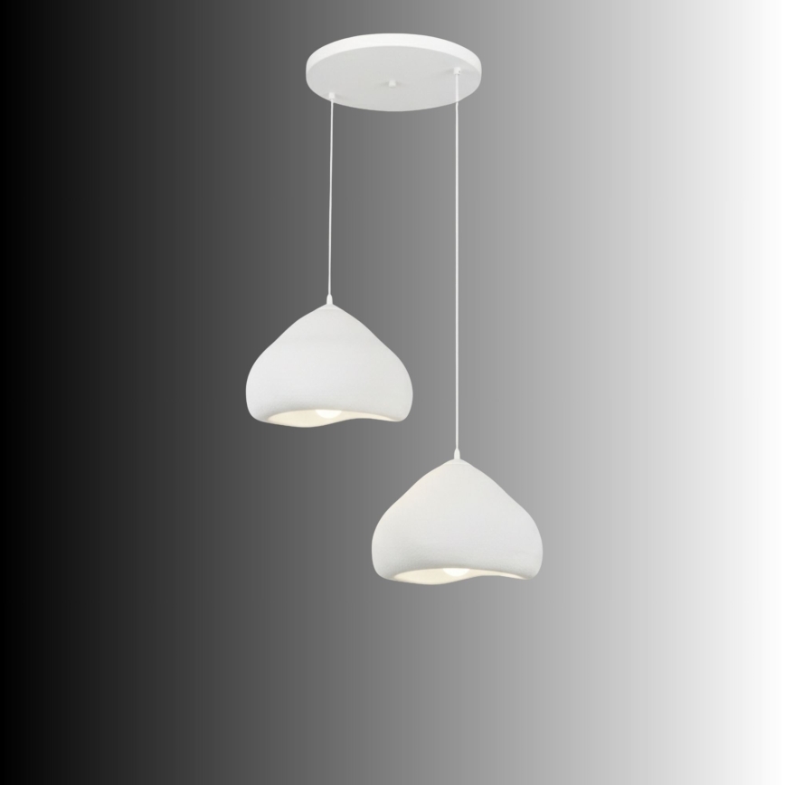 Brilagi - Pendel med wire WABI SABI 2xE27/40W/230V Ø 45 cm hvid