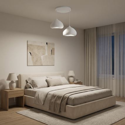 Brilagi - Pendel med wire WABI SABI 2xE27/40W/230V Ø 45 cm hvid
