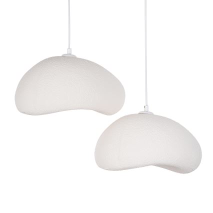 Brilagi - Pendel med wire WABI SABI 2xE27/40W/230V Ø 60 cm hvid