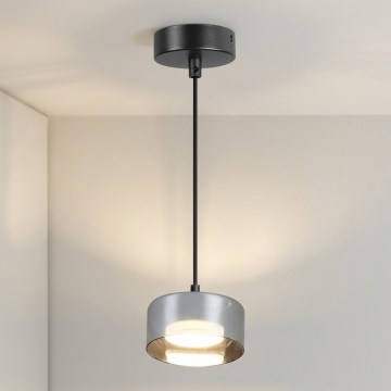 Brilagi - Pendel med wireophæng AURA LUX 1xGX53/30W/230V sort/røget