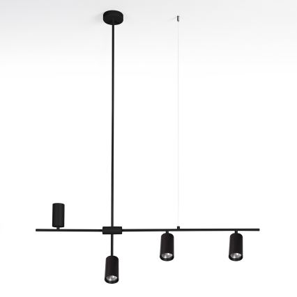 Brilagi - Pendel med wireophæng CRANE 4xGU10/30W/230V sort