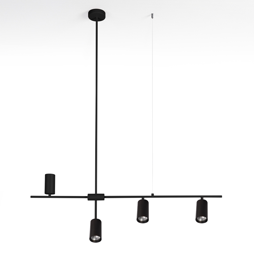 Brilagi - Pendel med wireophæng CRANE 4xGU10/30W/230V sort