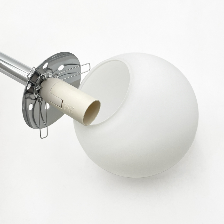 Brilagi - Pendel med wireophæng MALONY 6xE14/20W/230V poleret krom