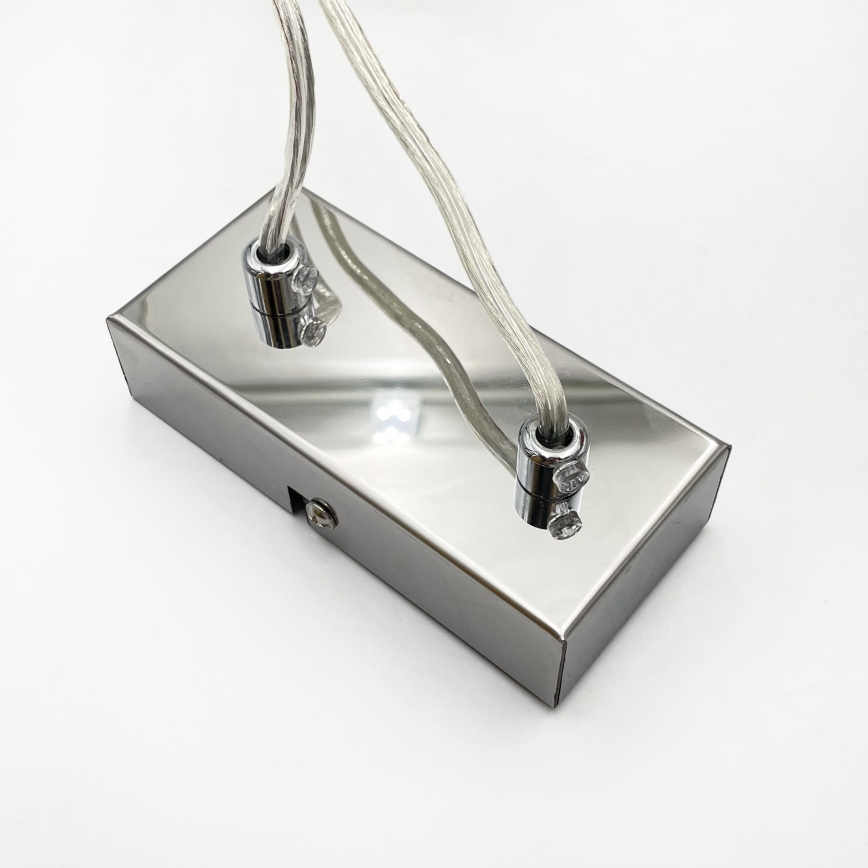 Brilagi - Pendel med wireophæng MALONY 6xE14/20W/230V poleret krom