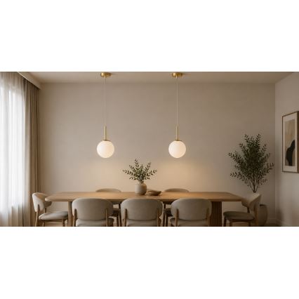 Brilagi - Pendel med wireophæng MILO 1xE27/60W/230V guld