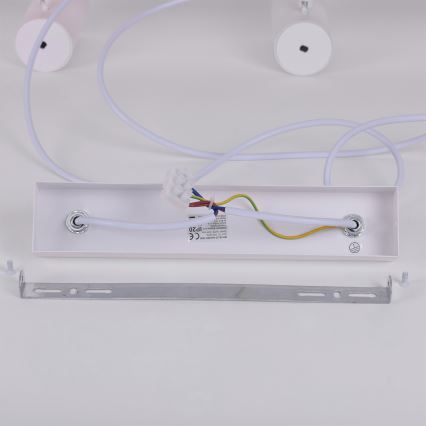 Brilagi - Pendel med wireophæng SELE 6xGU10/30W/230V hvid/egedekor