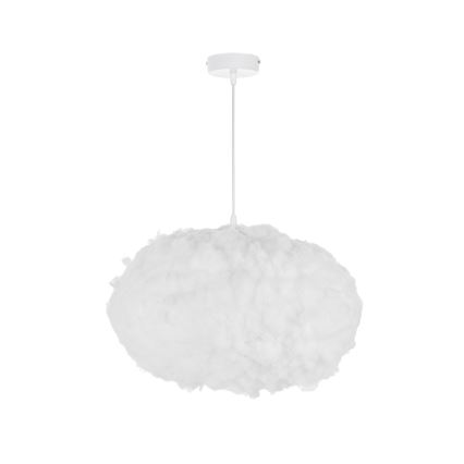 Brilagi - Pendel med wireophæng SOLEAIR 2xE27/40W/230V Ø 60 cm hvid