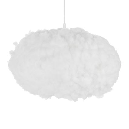 Brilagi - Pendel med wireophæng SOLEAIR 2xE27/40W/230V Ø 60 cm hvid