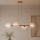 Brilagi - Pendel med wireophæng STELLA 4xE27/60W/230V beige/guld