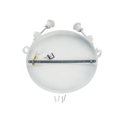 Brilagi - Pendel med wireophæng WABI SABI 2xE27/40W/230V Ø 45 cm hvid
