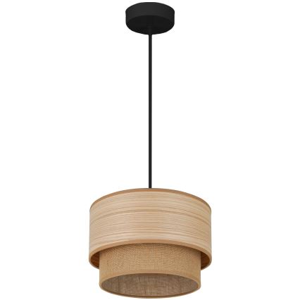 Brilagi - Pendel MONTANA BOHO 1xE27/15W/230V diameter 25 cm brun/sort