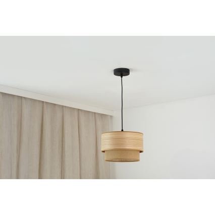 Brilagi - Pendel MONTANA BOHO 1xE27/15W/230V diameter 25 cm brun/sort