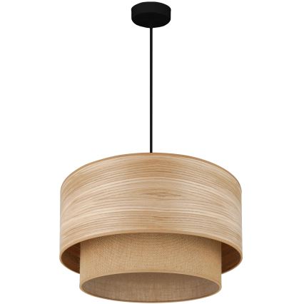 Brilagi - Pendel MONTANA BOHO 1xE27/15W/230V diameter 45 cm brun/sort