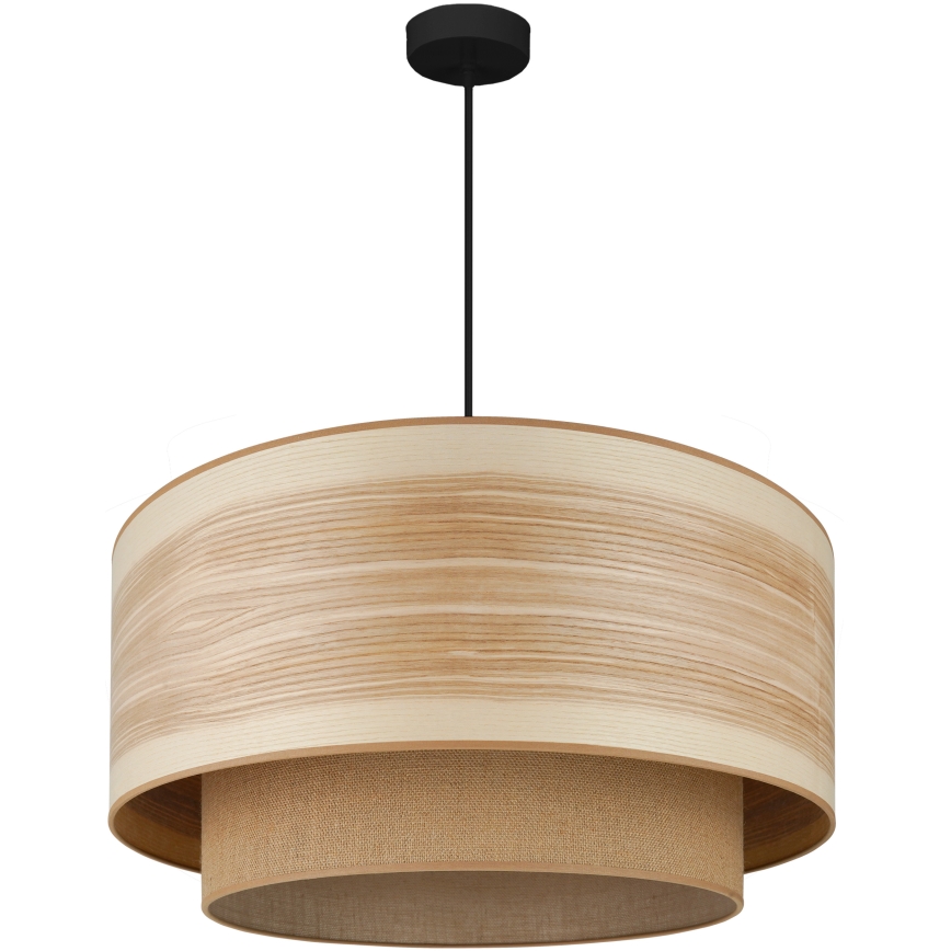 Brilagi - Pendel MONTANA BOHO 1xE27/15W/230V diameter 60 cm brun/sort