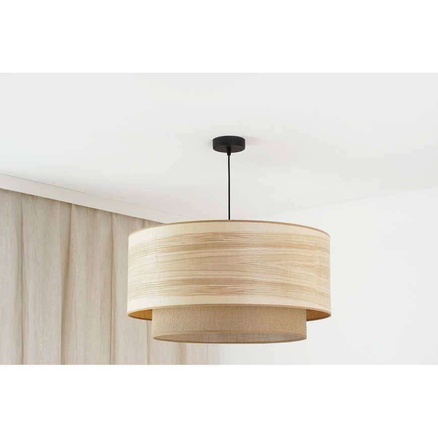 Brilagi - Pendel MONTANA BOHO 1xE27/15W/230V diameter 60 cm brun/sort