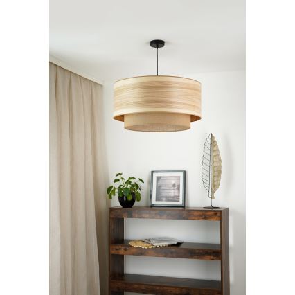 Brilagi - Pendel MONTANA BOHO 1xE27/15W/230V diameter 60 cm brun/sort