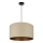 Brilagi - Pendel OREGON ROLLER VEGE 1xE27/15W/230V diameter 45 cm beige