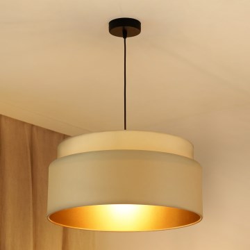 Brilagi - Pendel OREGON VEGE 1xE27/15W/230V diameter 45 cm beige