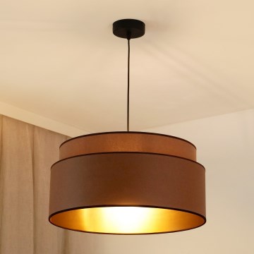 Brilagi - Pendel OREGON VEGE 1xE27/15W/230V diameter 45 cm brun