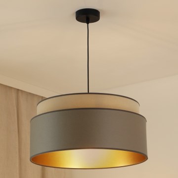 Brilagi - Pendel OREGON VEGE 1xE27/15W/230V diameter 45 cm grå
