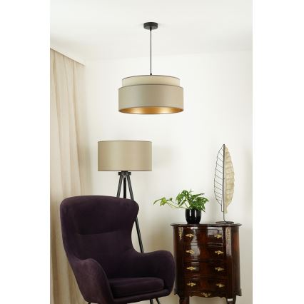 Brilagi - Pendel OREGON VEGE 1xE27/15W/230V diameter 45 cm grå