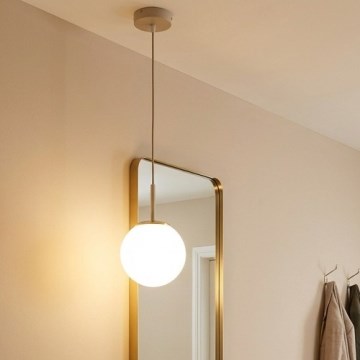 Brilagi - Pendel på kabel 1xE27/60W/230V beige/guld